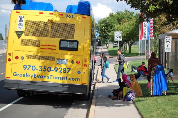 bus with students resize